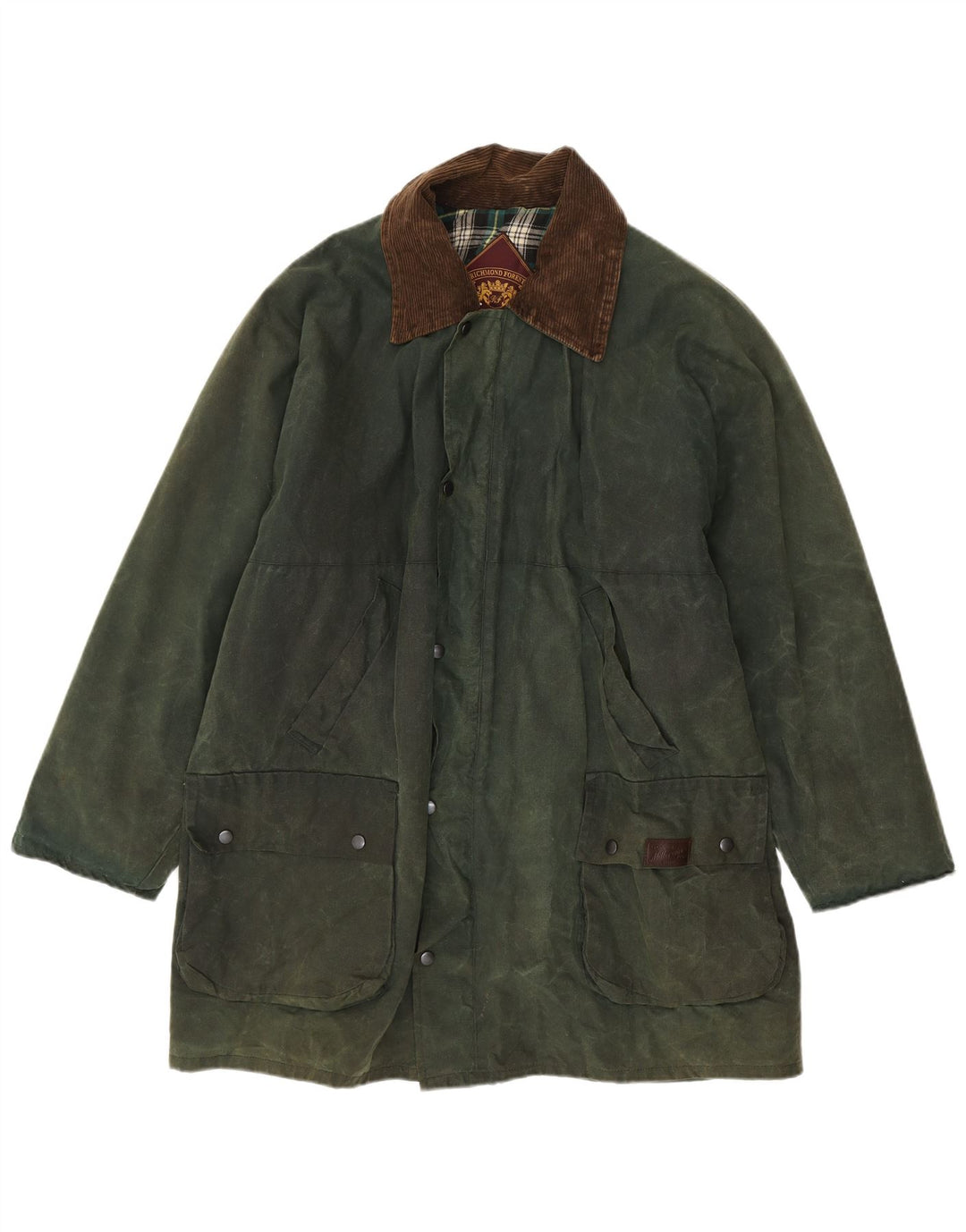 Richmond Forest Herre vokset bomuldsjakke UK 42 XL Grøn