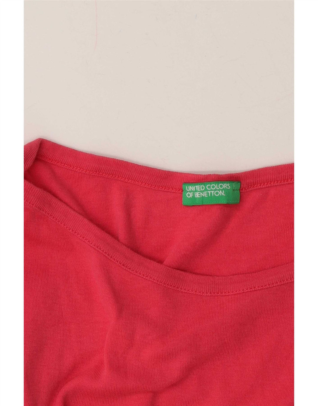 Benetton Dametop Langærmet UK 12 Medium Pink