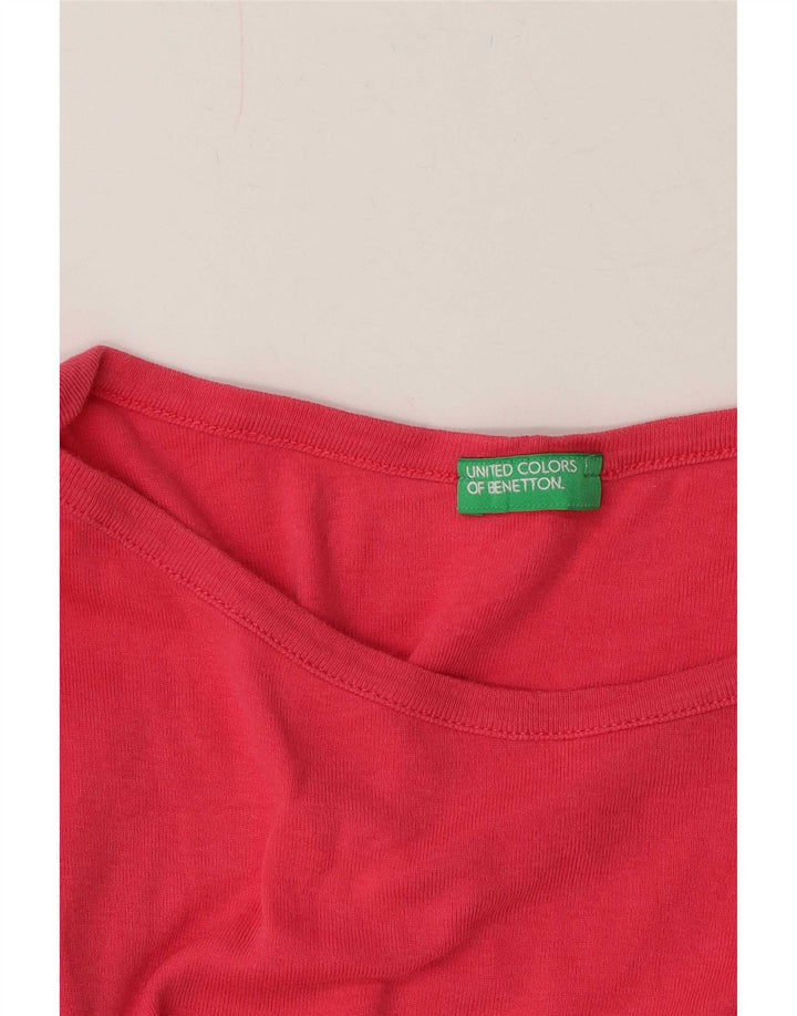 Benetton Dametop Langærmet UK 12 Medium Pink