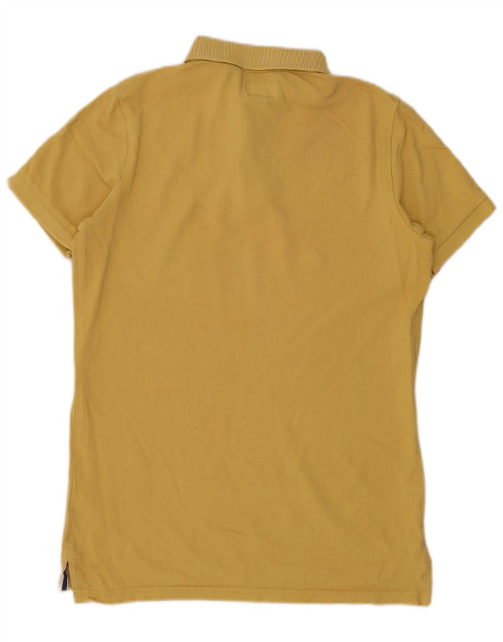 Superdry herre poloshirt Medium gul bomuld