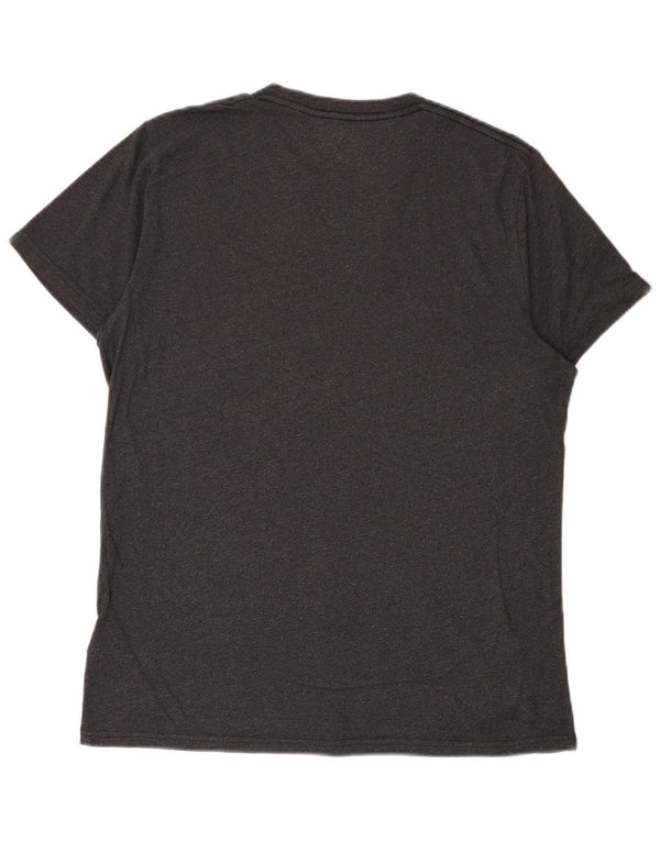 Hollister Mens T-Shirt Top Medium Grey Cotton