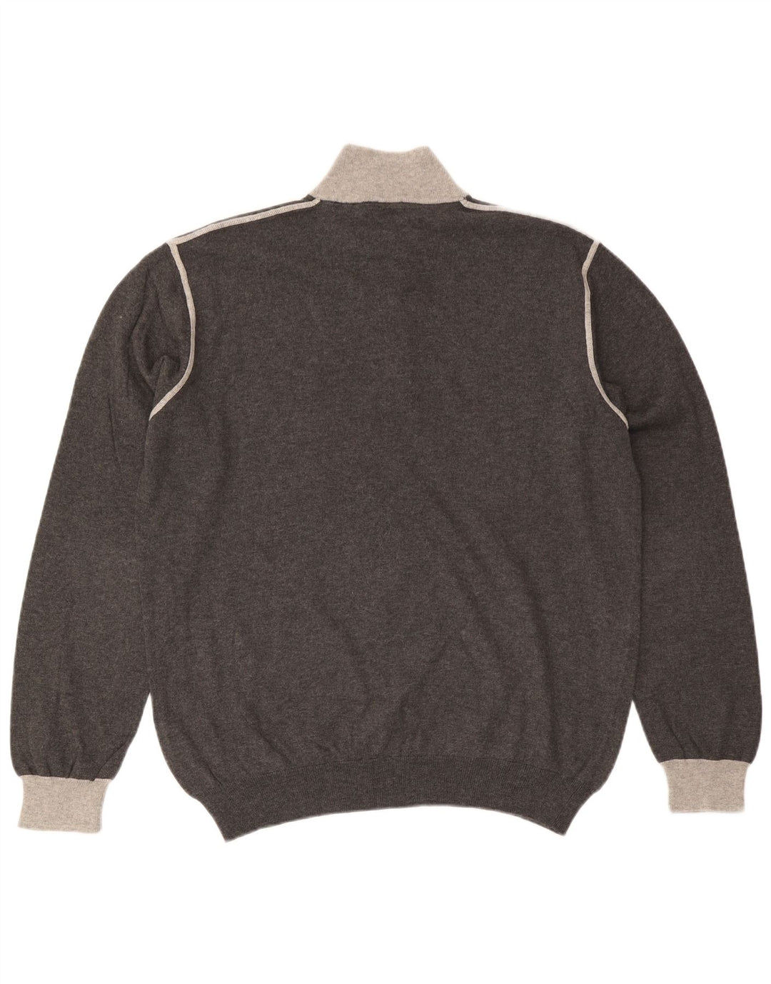 MARLBORO CLASSICS Sweater med lynlås til mænd 2XL grå bomuld