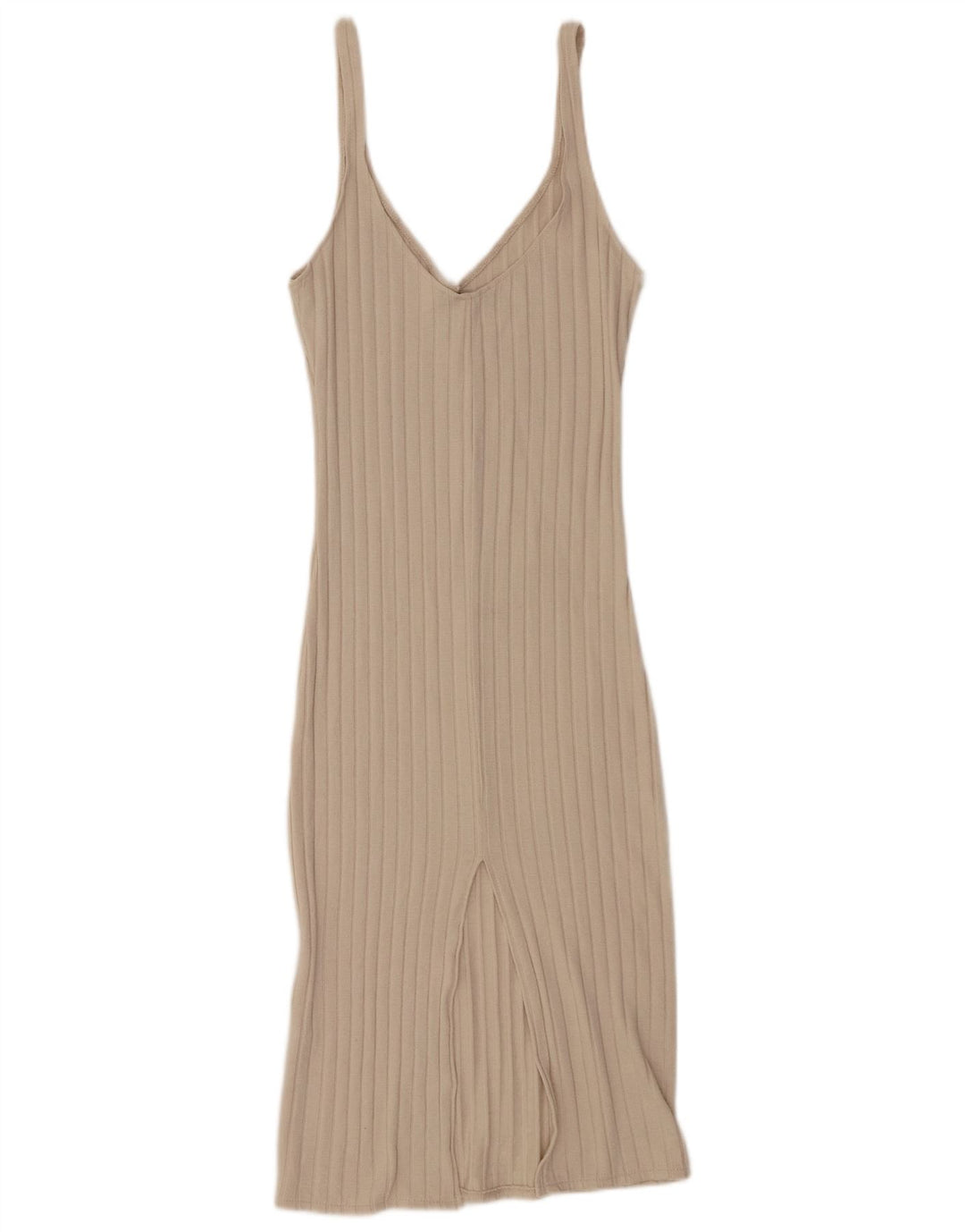 Zara Womens Slip Dress UK 10 Small Beige Viscose