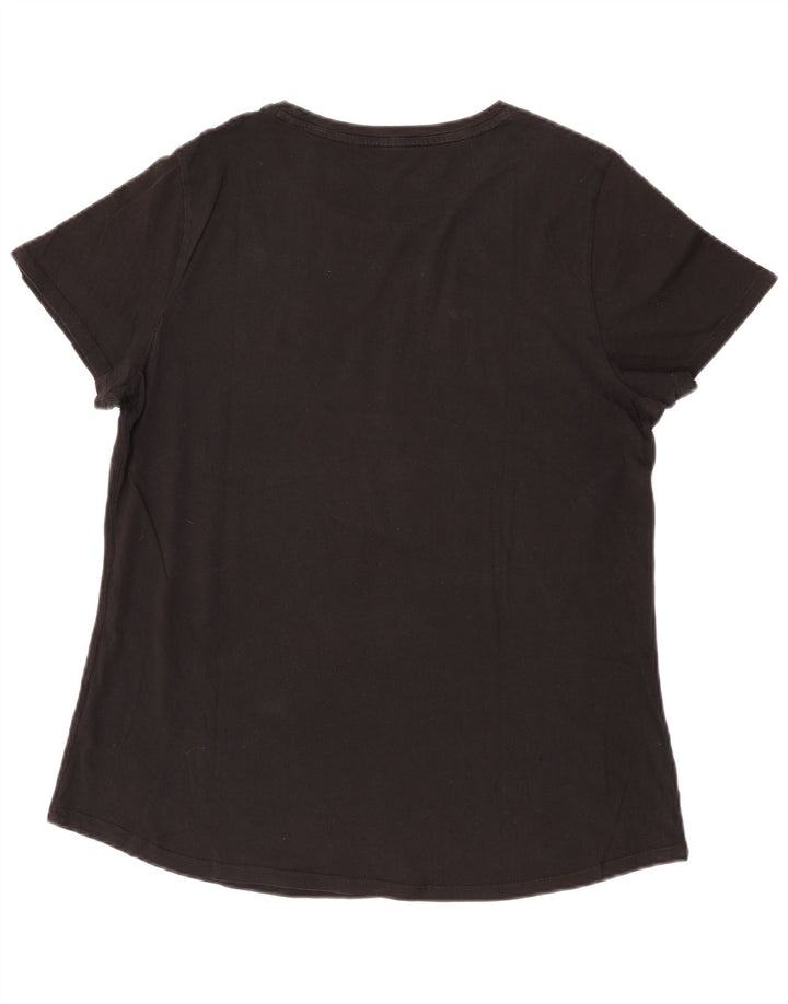 Puma Grafisk T-Shirt Top til kvinder DK 16 Stor Sort