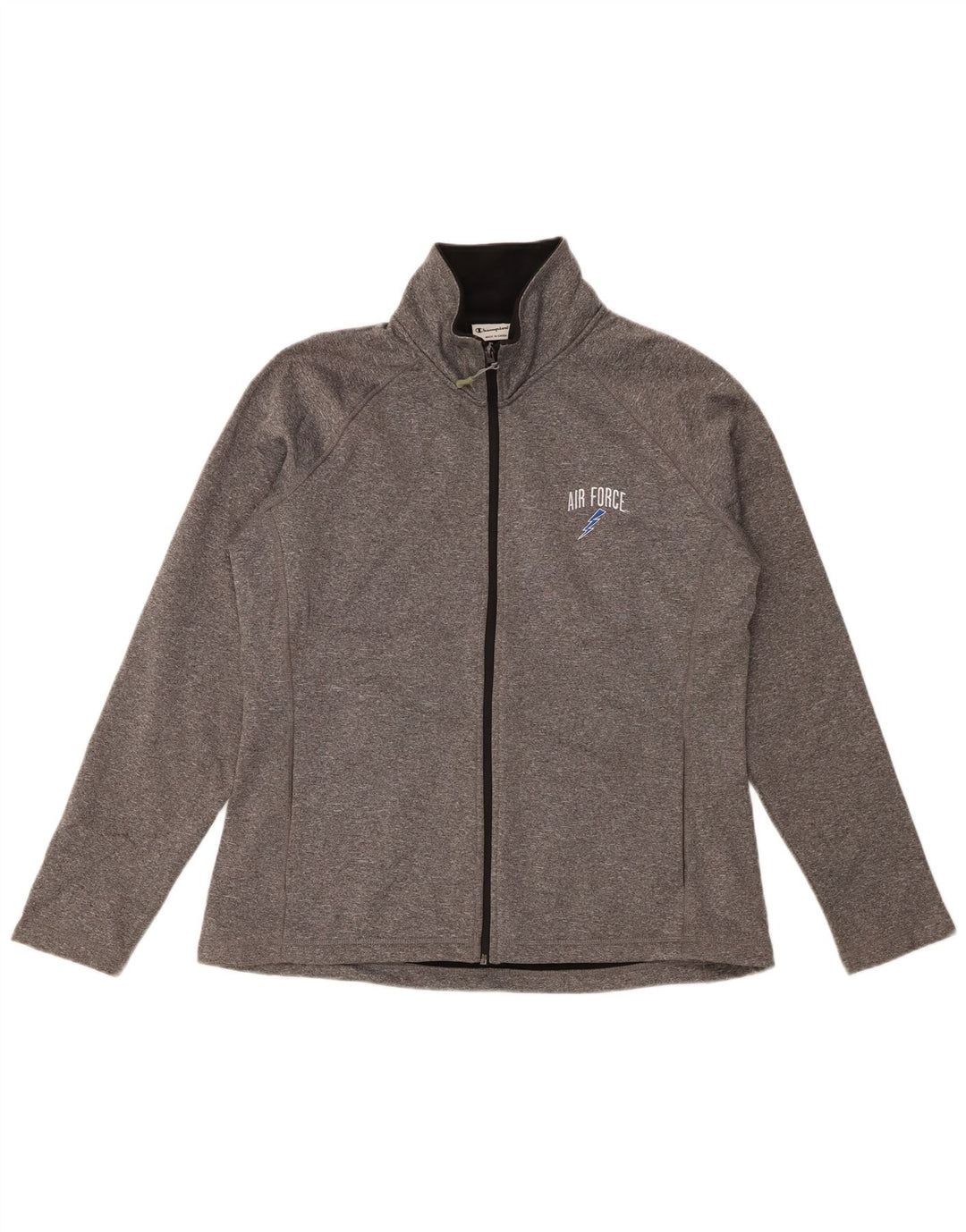 Champion Womens træningsdragt Topjakke UK 16 Large Grå Flecked Polyester