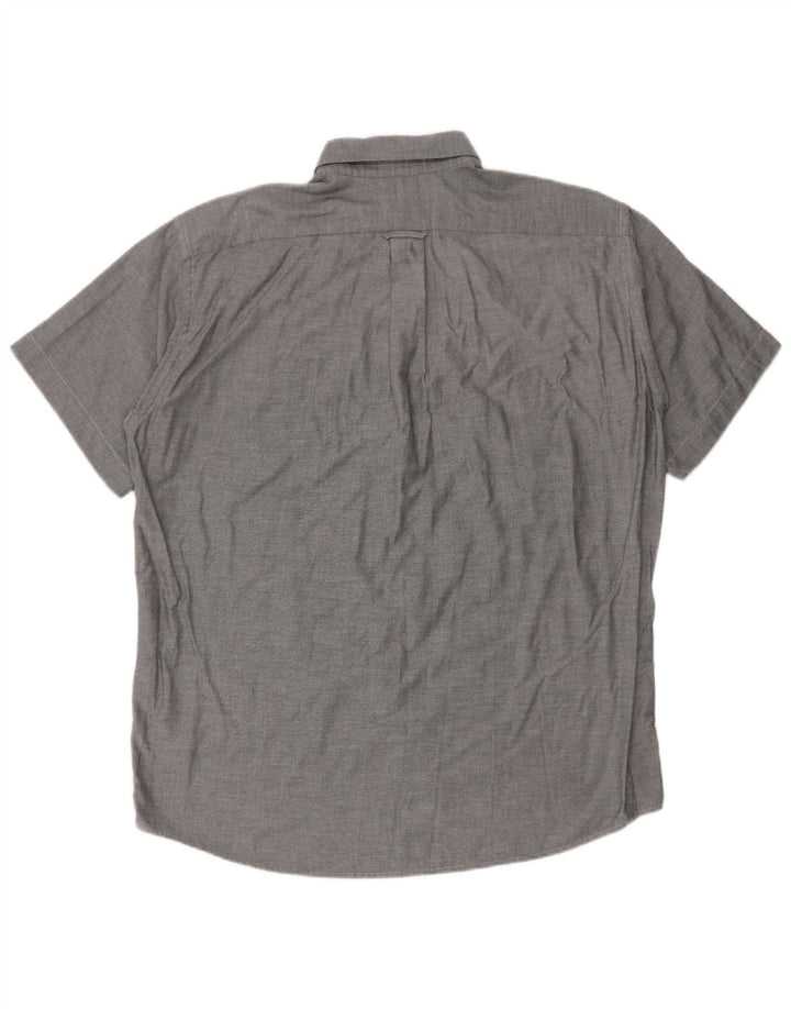 Lacoste Kortærmet Herreskjorte Størrelse 41 Large Grå Flecked