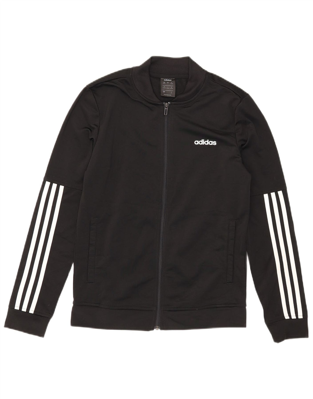 Adidas træningsdragt topjakke til kvinder UK 8/10 Lille sort polyester