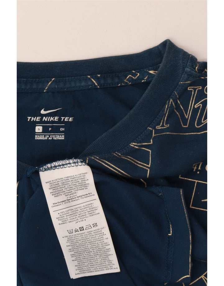 Nike grafisk T-shirt top til mænd, lille marineblå bomuld