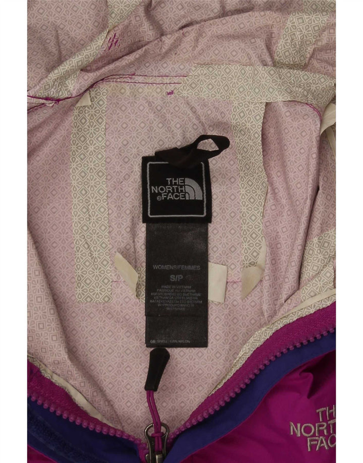 The North Face Regnjakke med hætte til kvinder UK 10 Lille rødbrun nylon