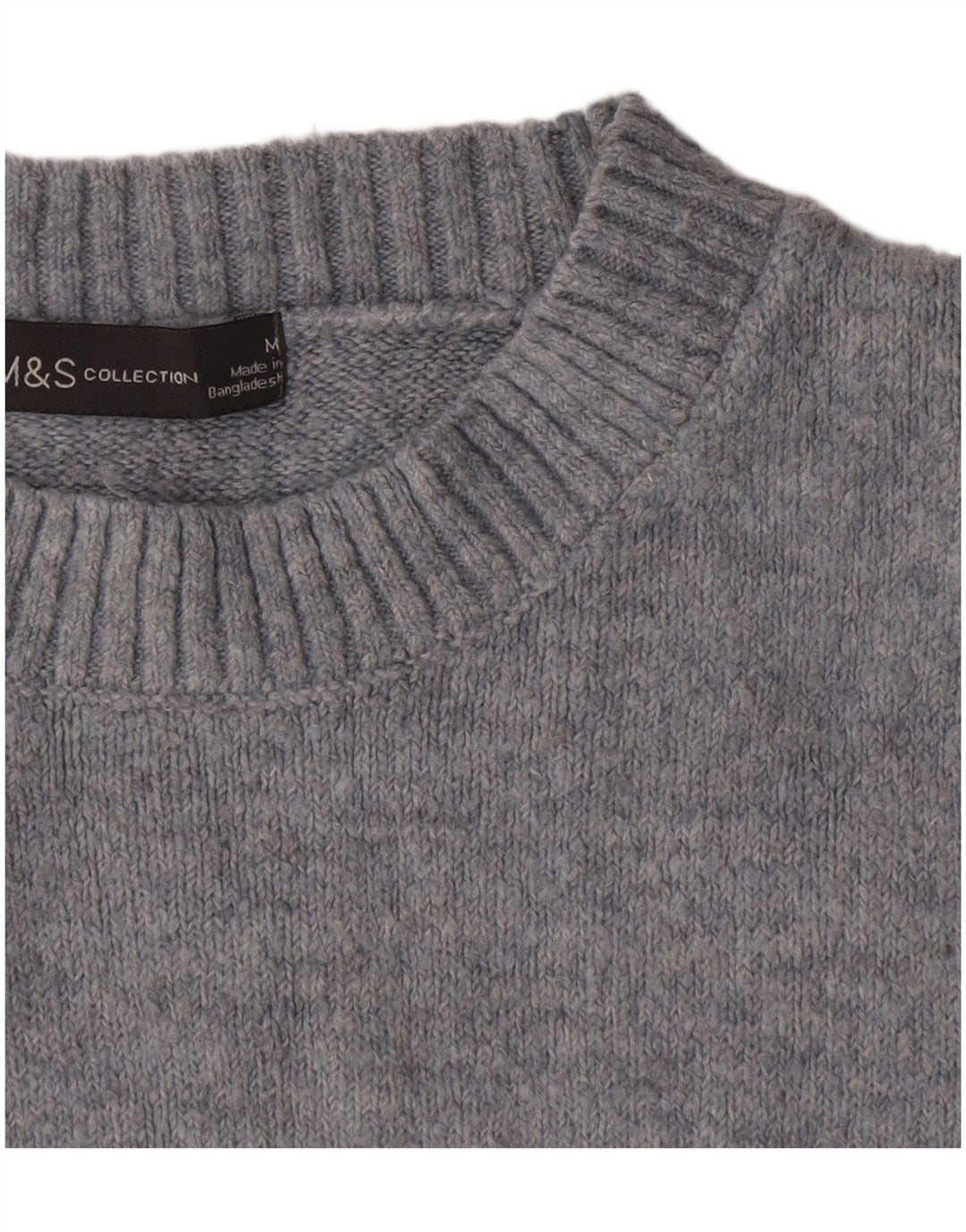 Marks & Spencer dame sweater med rund hals i overstørrelse UK 14 Medium Blue
