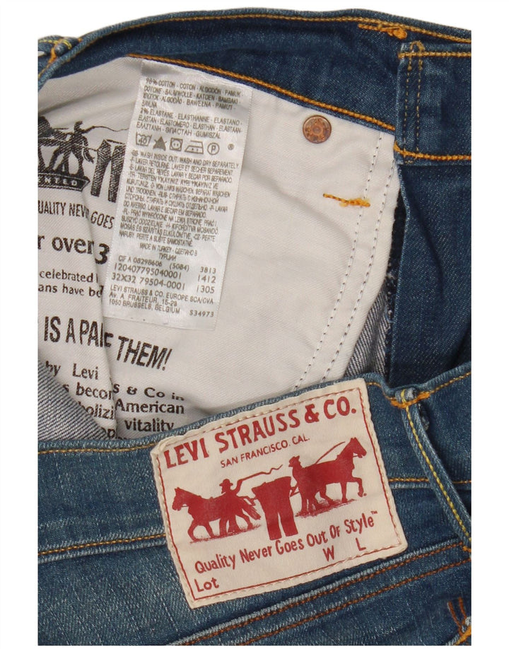 Levi's Straight Jeans til mænd W32 L32 blå bomuld