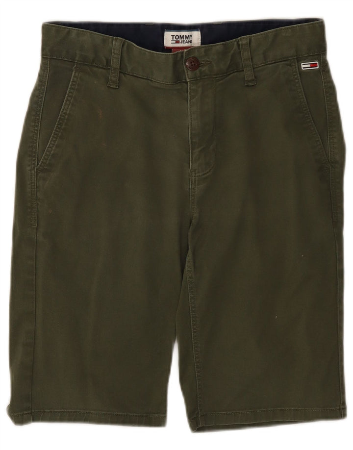 TOMMY HILFIGER Chino-shorts til kvinder W28 Medium Khaki Bomuld