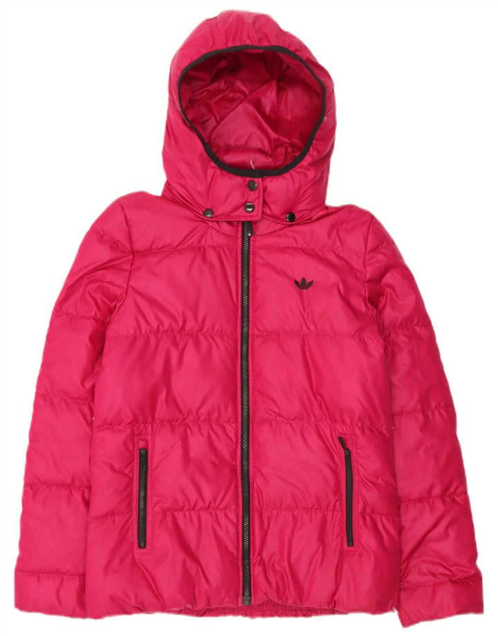 Adidas Polstret hættejakke til kvinder EU 38 Medium Pink Polyester