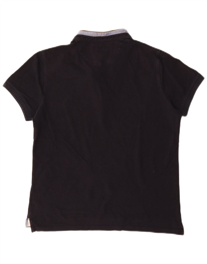 Massimo Dutti herre poloshirt Medium marineblå Colourblock Bomuld