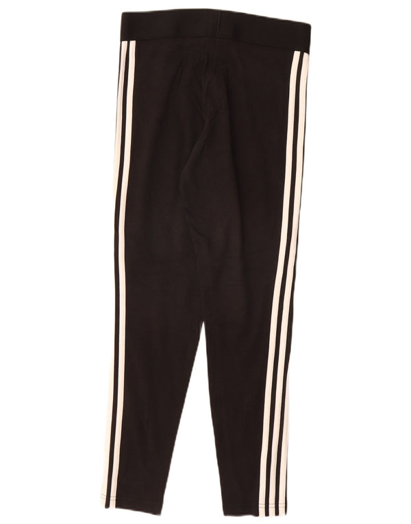 ADIDAS Dame Leggings UK 8/10 Small Black Bomuld