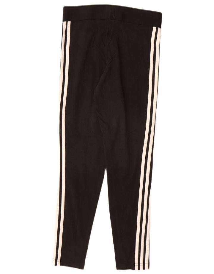 ADIDAS Dame Leggings UK 8/10 Small Black Bomuld