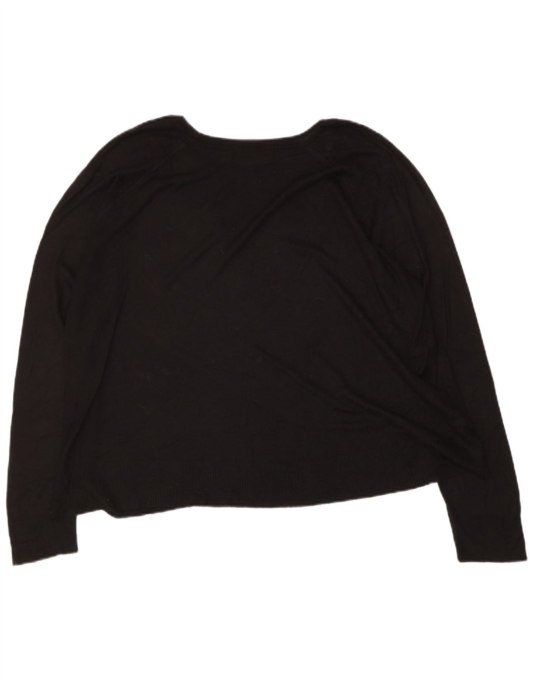 Zara Dame Boat Neck Jumper Sweater UK 14 Medium Black