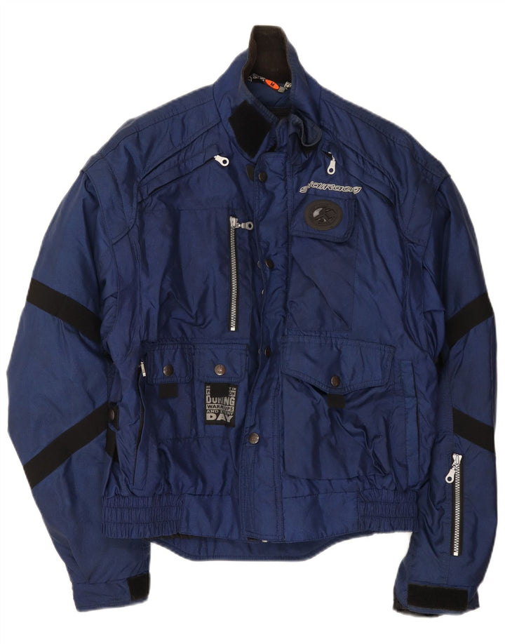 Spidi Racerjakke til mænd UK 38 Medium Navy Blue Colourblock Polyester