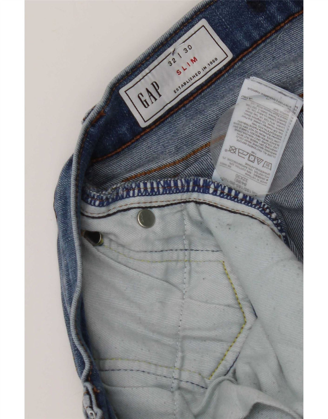 Gap Dame Slim Jeans W32 L30 Blå Bomuld