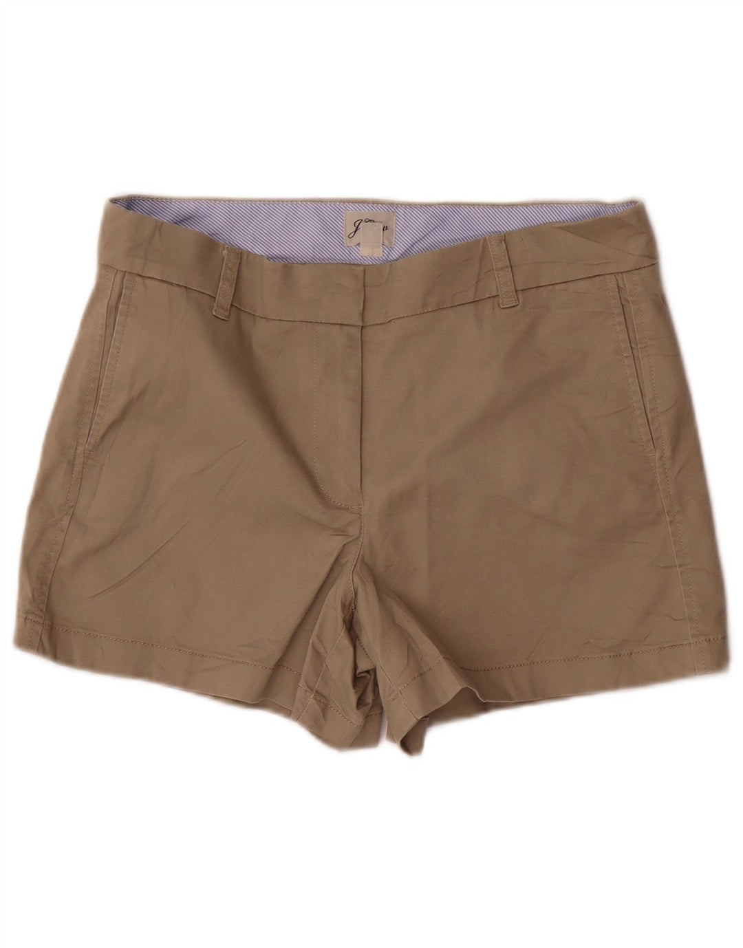 J. CREW Chino Shorts til kvinder US 8 Large W32 Beige Bomuld