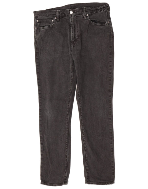 Levi's Slim Jeans til mænd W36 L32 sort bomuld