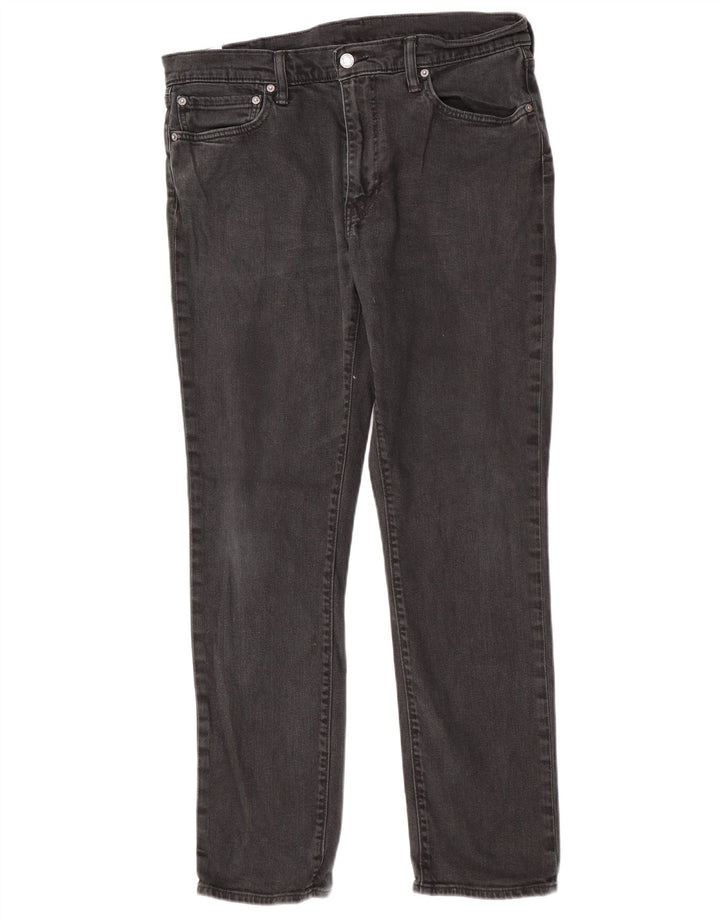 Levi's Slim Jeans til mænd W36 L32 sort bomuld