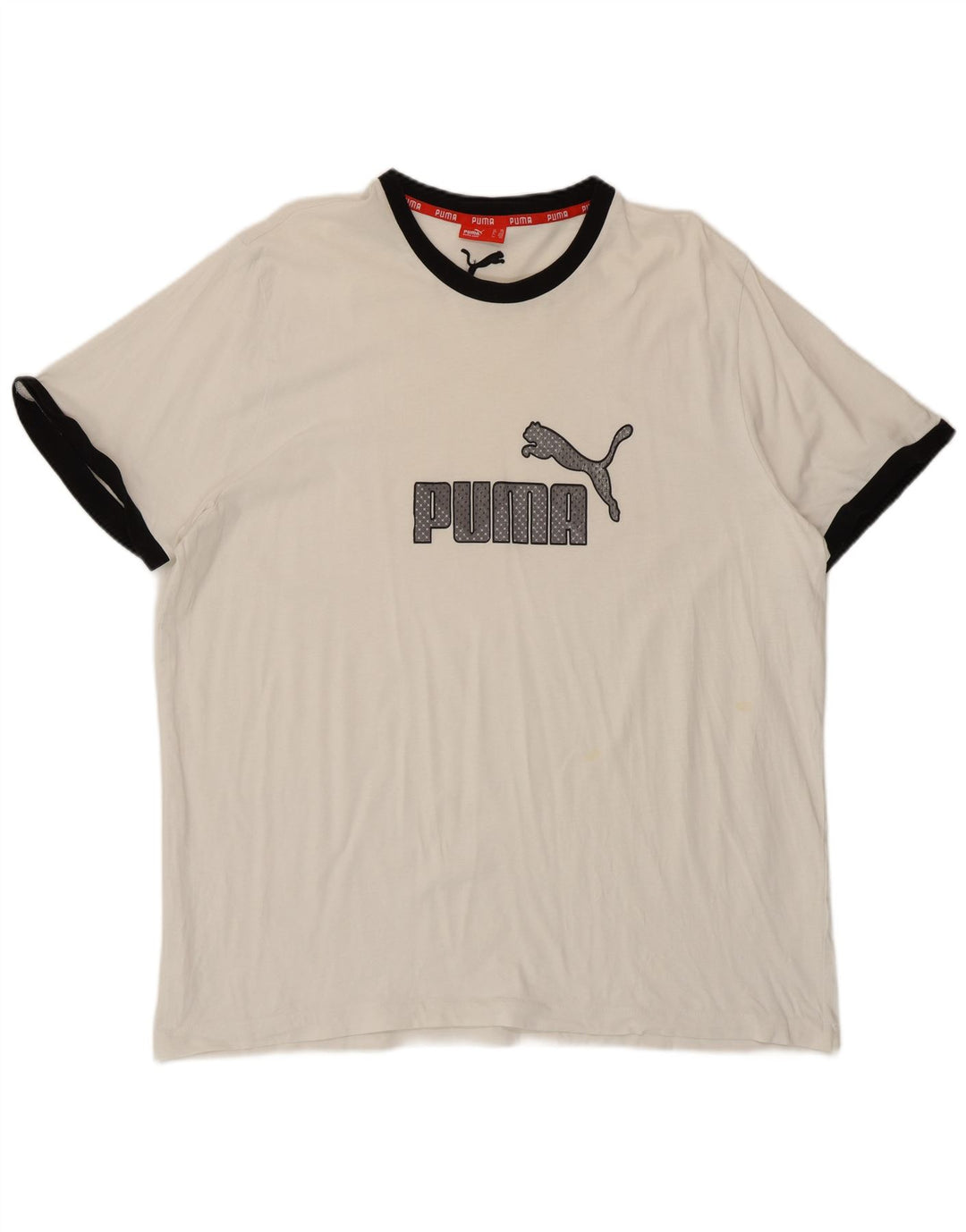 Puma Herre Grafisk T-Shirt Top 2XL Hvid