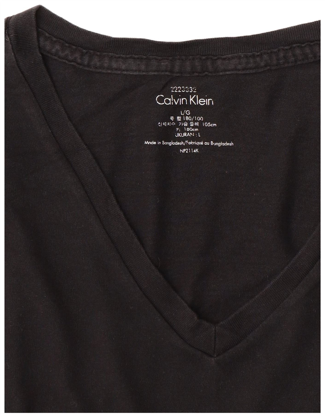 CALVIN KLEIN Herre T-Shirt Top Stor Sort
