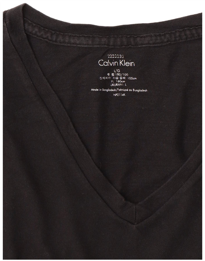 CALVIN KLEIN Herre T-Shirt Top Stor Sort