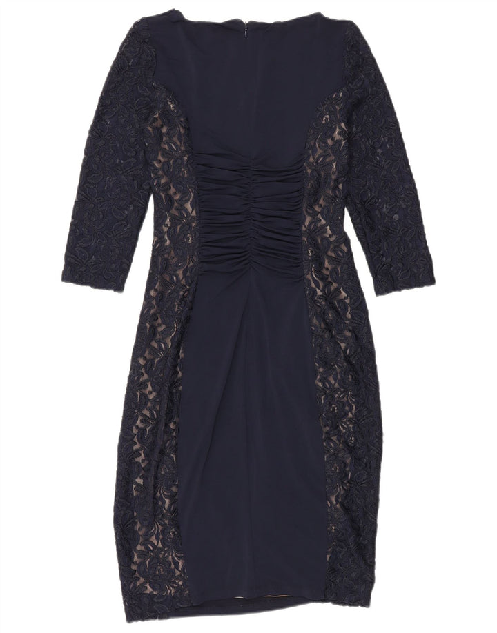 Phase Eight Womens 3/4-ærmet Bodycon Dress UK 12 Medium Navy Blue