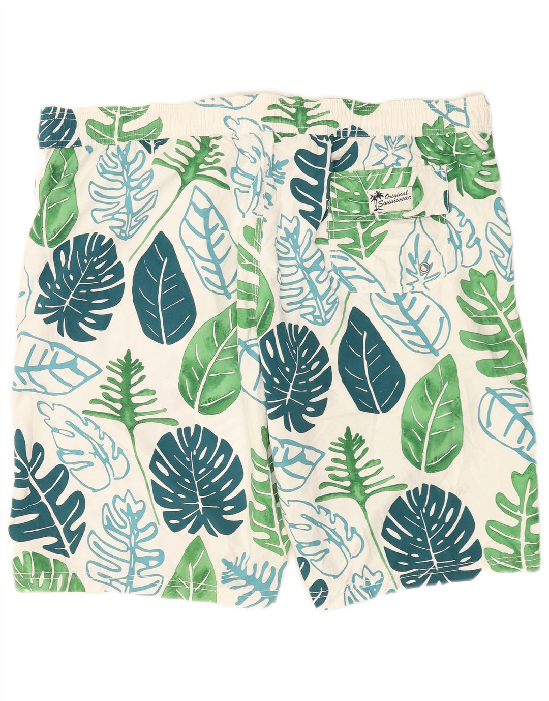 Marks & Spencer Herre Blue Harbor svømmeshorts 2XL Hvide blomster