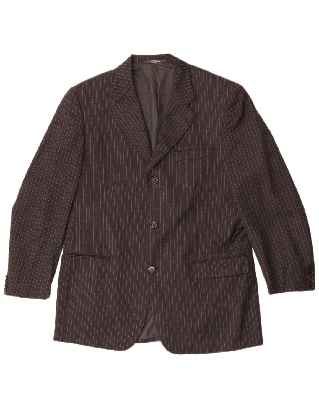 Cerruti 1881 Herre 3-knaps blazerjakke IT 52 XL Gråstribet uld