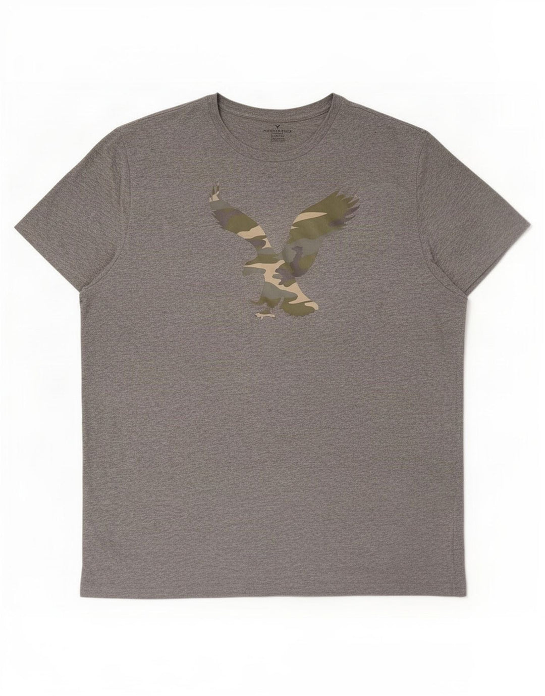 American Eagle Herre Grafisk T-Shirt Top 2XL Grå Bomuld