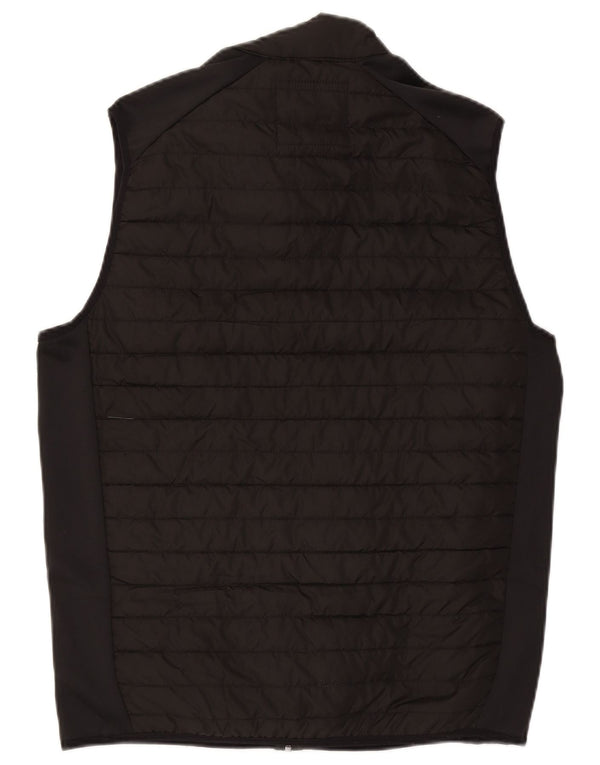 Jack & Jones Polstret Gilet UK 40 Large Black Colourblock Polyester