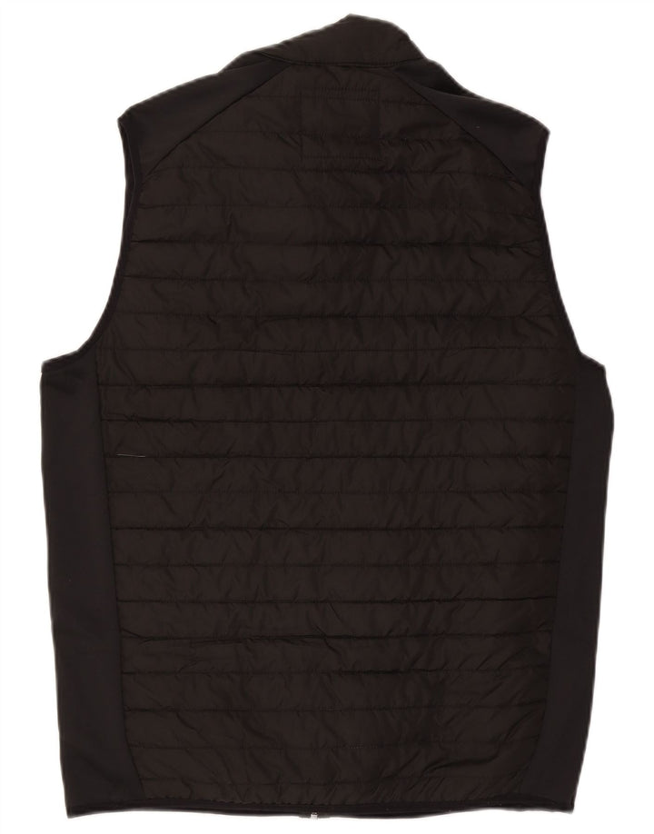 Jack & Jones Polstret Gilet UK 40 Large Black Colourblock Polyester