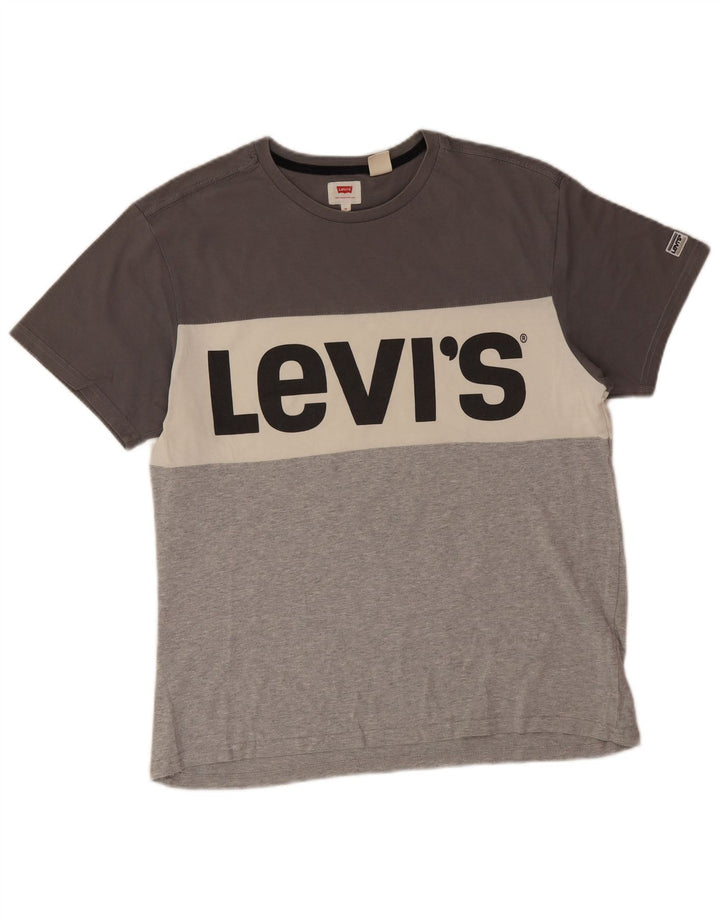 Levi's Herre grafisk T-shirt Top Medium Flerfarvet Colourblock