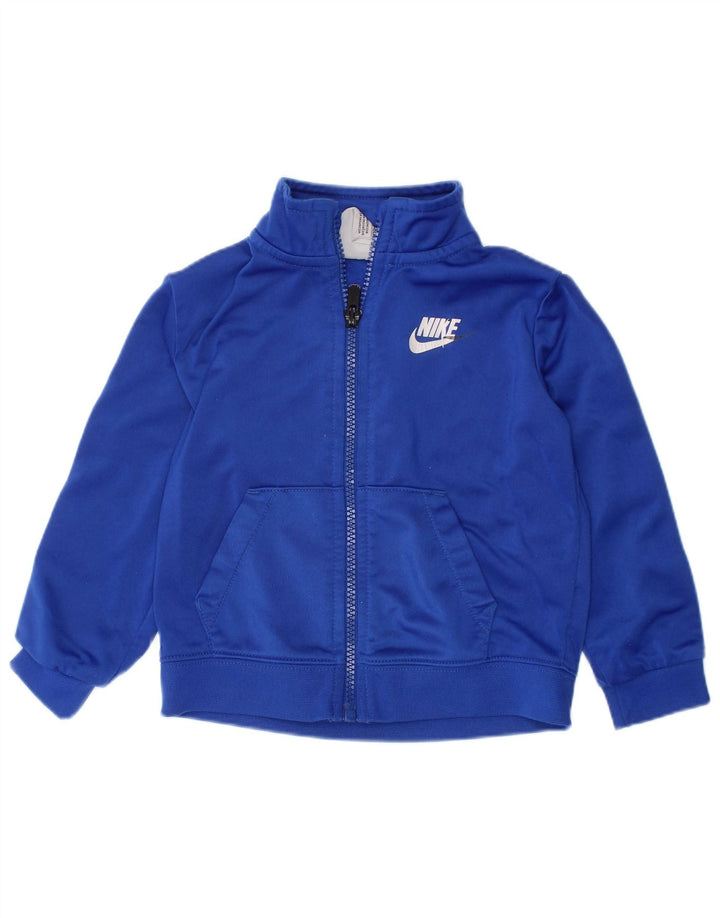 NIKE Baby Boys Grafisk træningsdragt topjakke 18-24 måneder Blå Colourblock