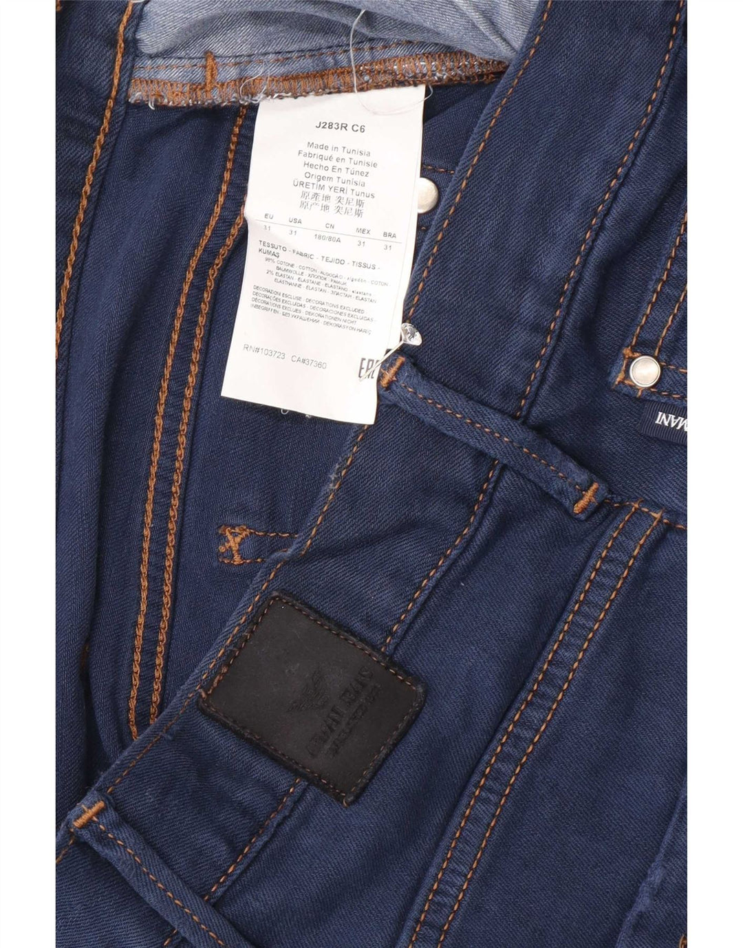 Armani Herre Slim Jeans W31 L30 Blå Bomuld