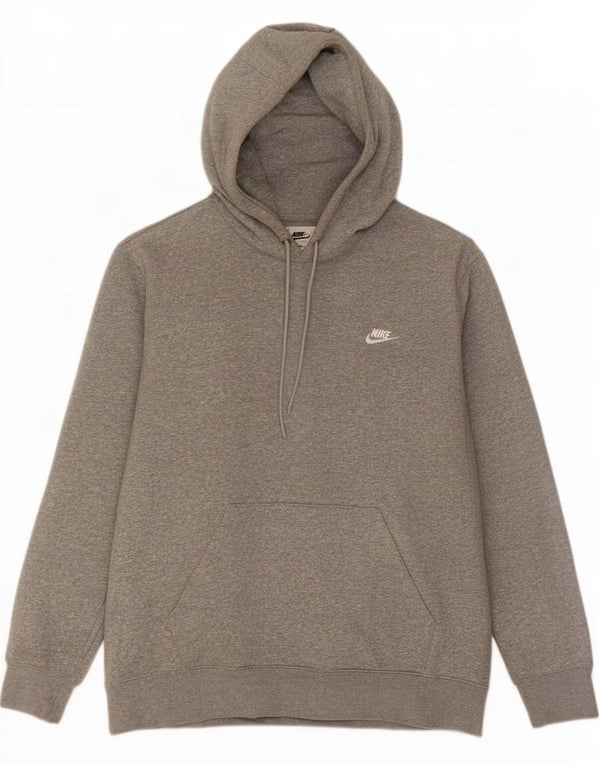 Nike Herre hættetrøje Jumper Large Grå Flecked Bomuld