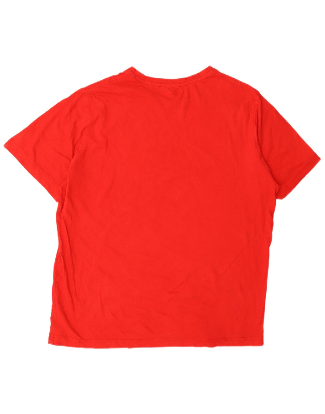 Champion Herre Grafisk T-Shirt Top Stor Rød Bomuld