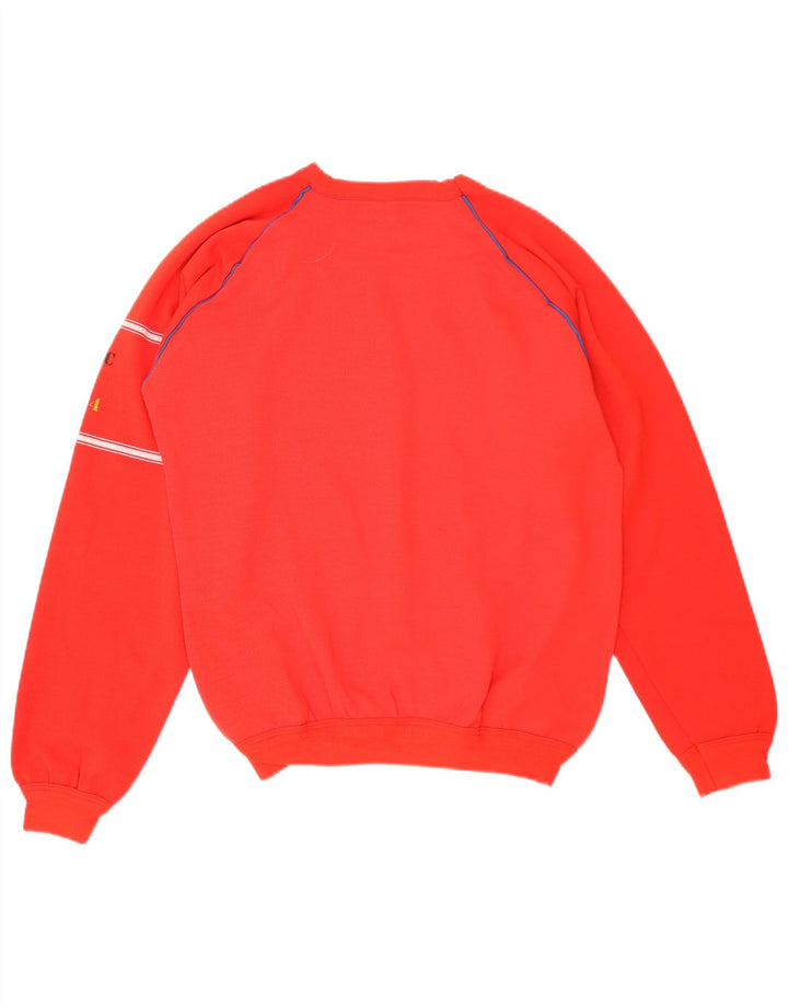 Samar Herre Grafisk Sweatshirt Jumper Stor Rød Akryl