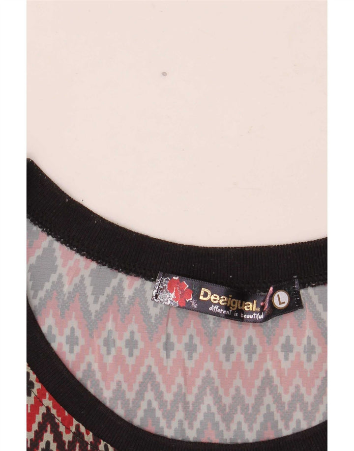 Desigual Damevest Top UK 14 Stor Flerfarvet Geometrisk