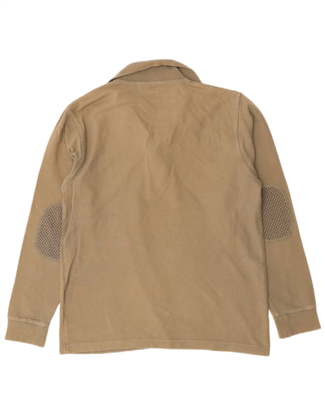 AVIREX Langærmet poloshirt til mænd Medium Khaki Bomuld