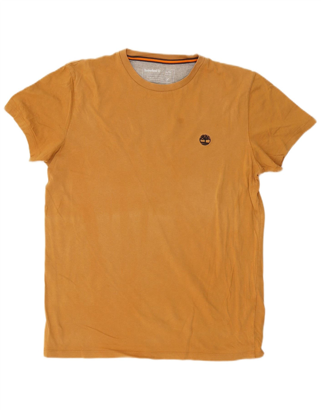 TIMBERLAND Herre Slim Fit T-Shirt Top Stor Gul