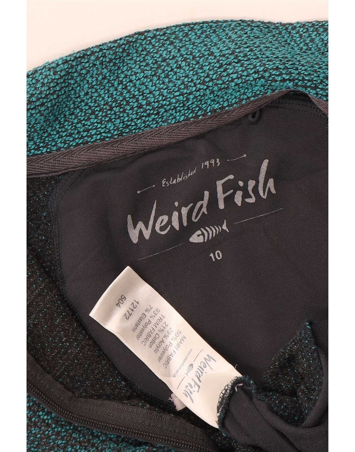 Weird Fish Dame træningsdragt Topjakke UK 10 Small Blue Colourblock