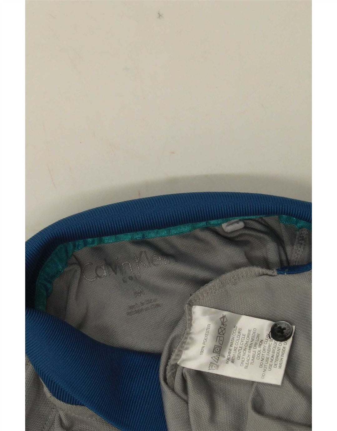 Calvin Klein herre poloshirt mellemgrå Colourblock Polyester