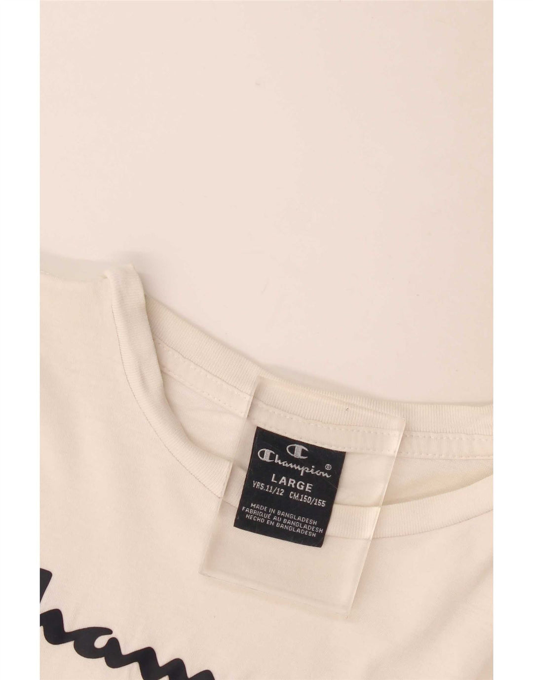 Champion Boys Grafisk T-Shirt Top 11-12 År Stor Hvid