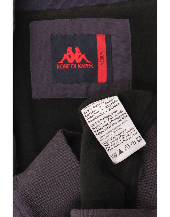 Kappa Herre Bomber Jacket UK 38 Medium Navy Blue Bomuld