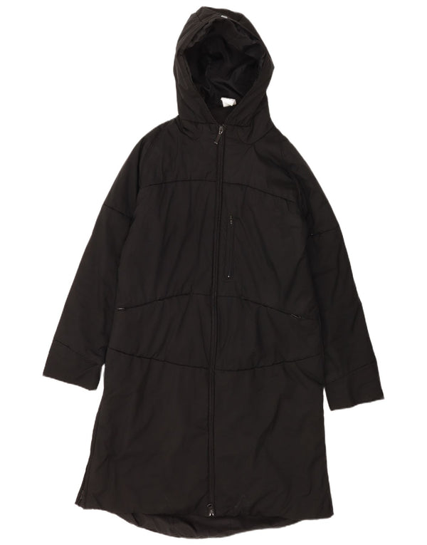 Adidas Dame Hooded Windbreaker Coat UK 16 Large Black Polyester