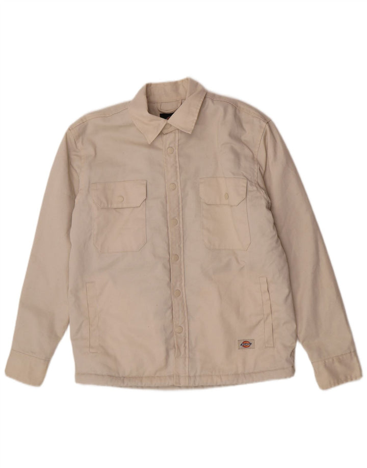 Dickies Herre Denim Sherpa Jacket UK 36 Small Beige Polyester